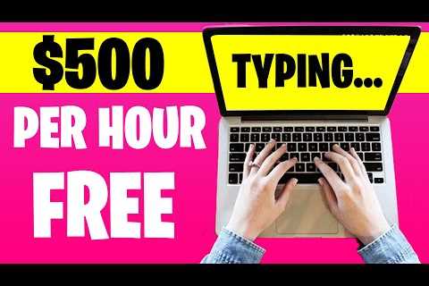 Get Paid $500 Per Hour For Just Typing! (Make Money Typing Online 2022)