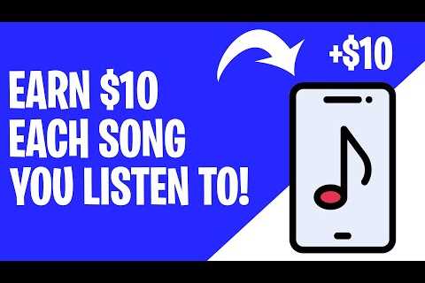🎵📀Make $10 Each Song You Listen To! ($100 per hour) | Make Money Listening To Music