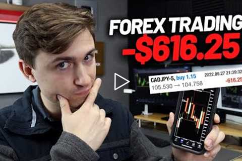 Watch Me Trade Forex Start to Finish: LEARNING from a LOSER! (-$616.25)