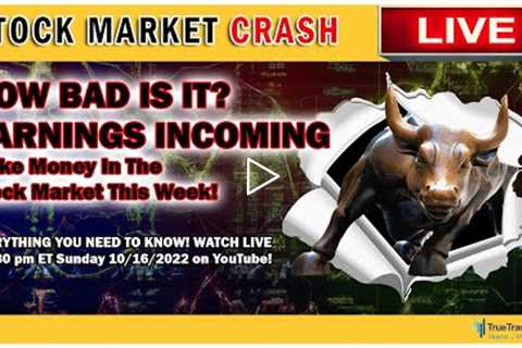 STOCK MARKET CRASH & Earnings Incoming - How to Make Money Trading The Stock Market This Week..