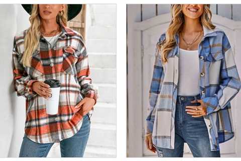 Plaid Shackets & Button-Ups solely $18.99 + delivery!