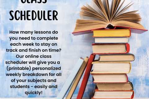 Free On-line Class Scheduler for Homeschooling Households