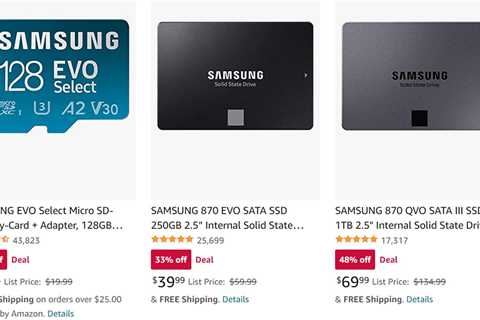 Save as much as 48% on Samsung storage drives on this flash sale