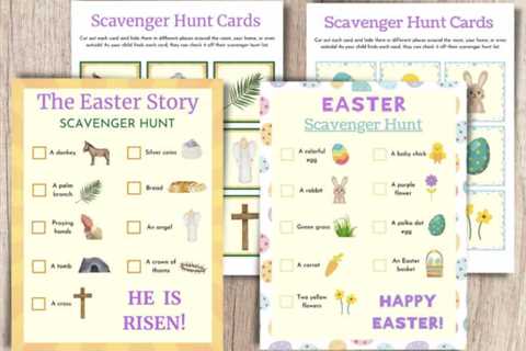 Free Printable Easter Scavenger Hunts for Youngsters