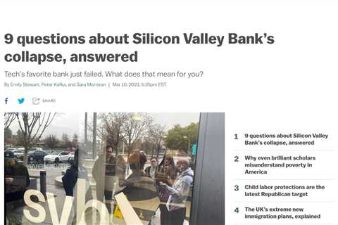 Financial Uncertainty Following Collapse of Silicon Valley Bank