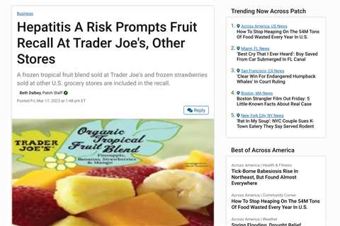FDA Issues Recall for Trader Joe’s and Costco Products