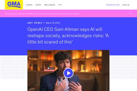 OpenAI CEO Sam Altman Warns of Potential Dangers of Artificial Intelligence Technology