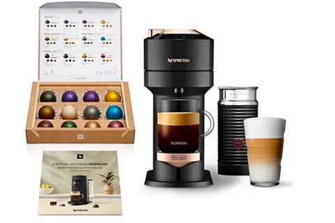 Nespresso Vertuo Subsequent Premium Espresso & Espresso Maker with Frother solely $119.99..