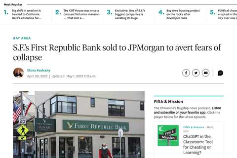 Federal Regulators Race to Sell First Republic Bank as Banking Crisis Continues