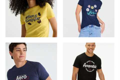 Aeropostale Graphic Tees as little as $8.23 every + transport