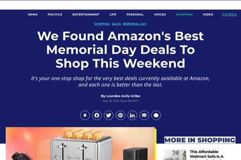 Score Big Savings on Memorial Day with Amazon’s Best Deals and More