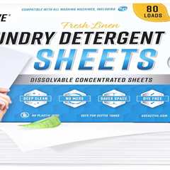 ACTIVE Laundry Detergent Sheets Eco Washing Strips (80 depend) solely $10.47!