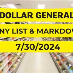 Greenback Normal Penny Listing & Markdowns | July 30, 2024 – Penny Pinchin’ Mother